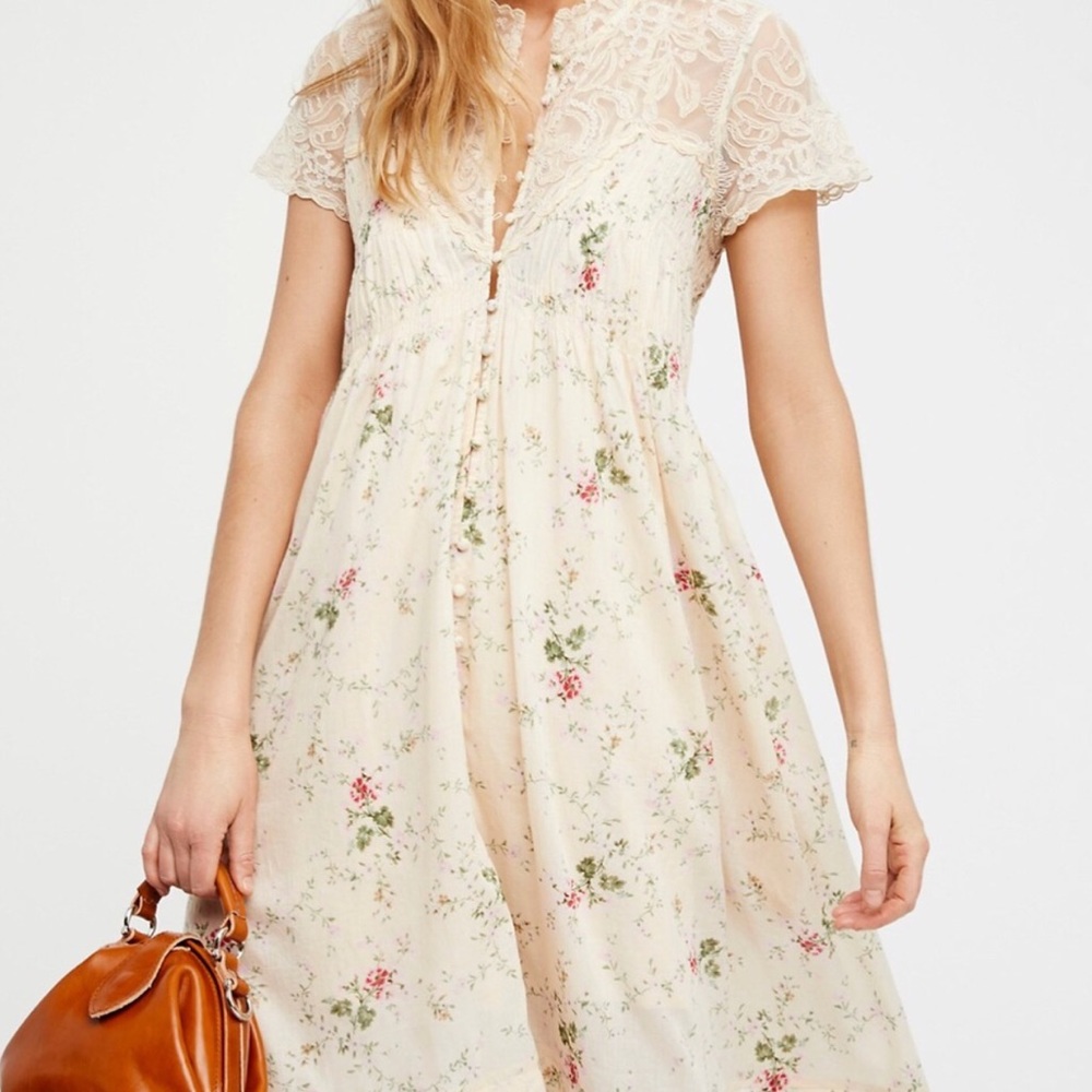 Free People tea combo decadent midi dress - Picture 3 of 8